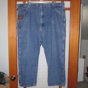 Wrangler Riggs Workwear Jeans Men's 48 X 30 Carpenter 3W020AI Distressed